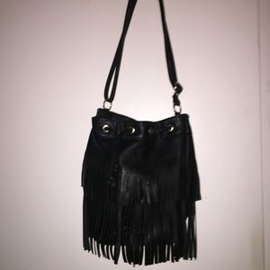 Black fringe purse brand new
