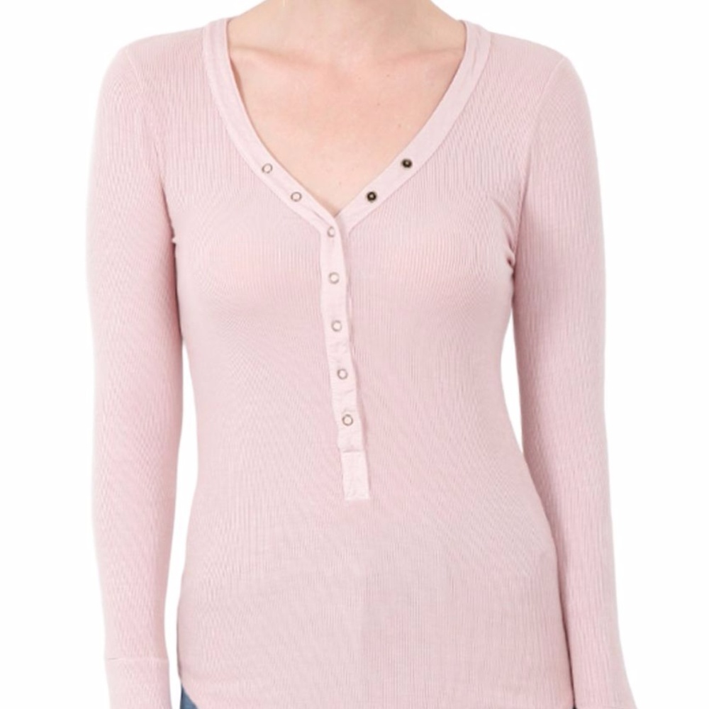 Light Pink Henley
