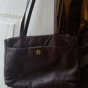 Aigner handbag w/matching wallet & cig case