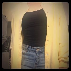 Cotton button up sweater