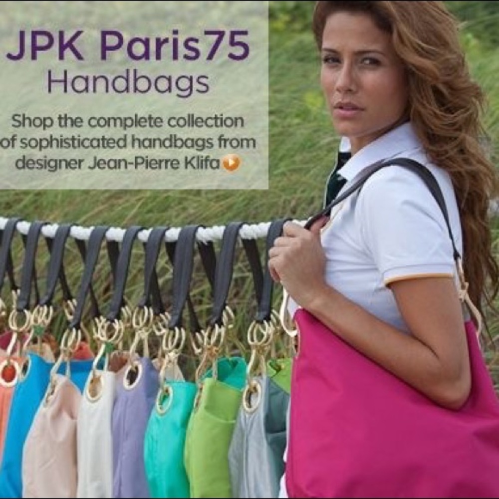 JPK Paris 75 Purse Pink Nylon Bucket Hand Bag