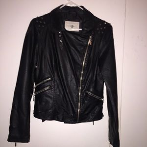 Faux leather jacket
