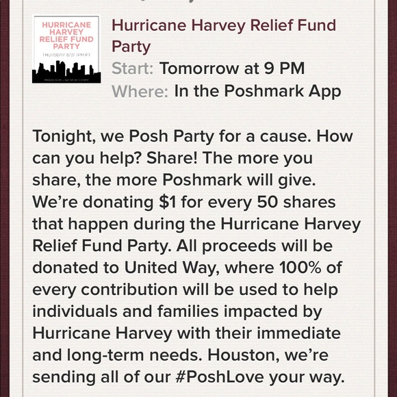 Why I love Poshmark! They are helping my city💖 - Picture 2 of 2