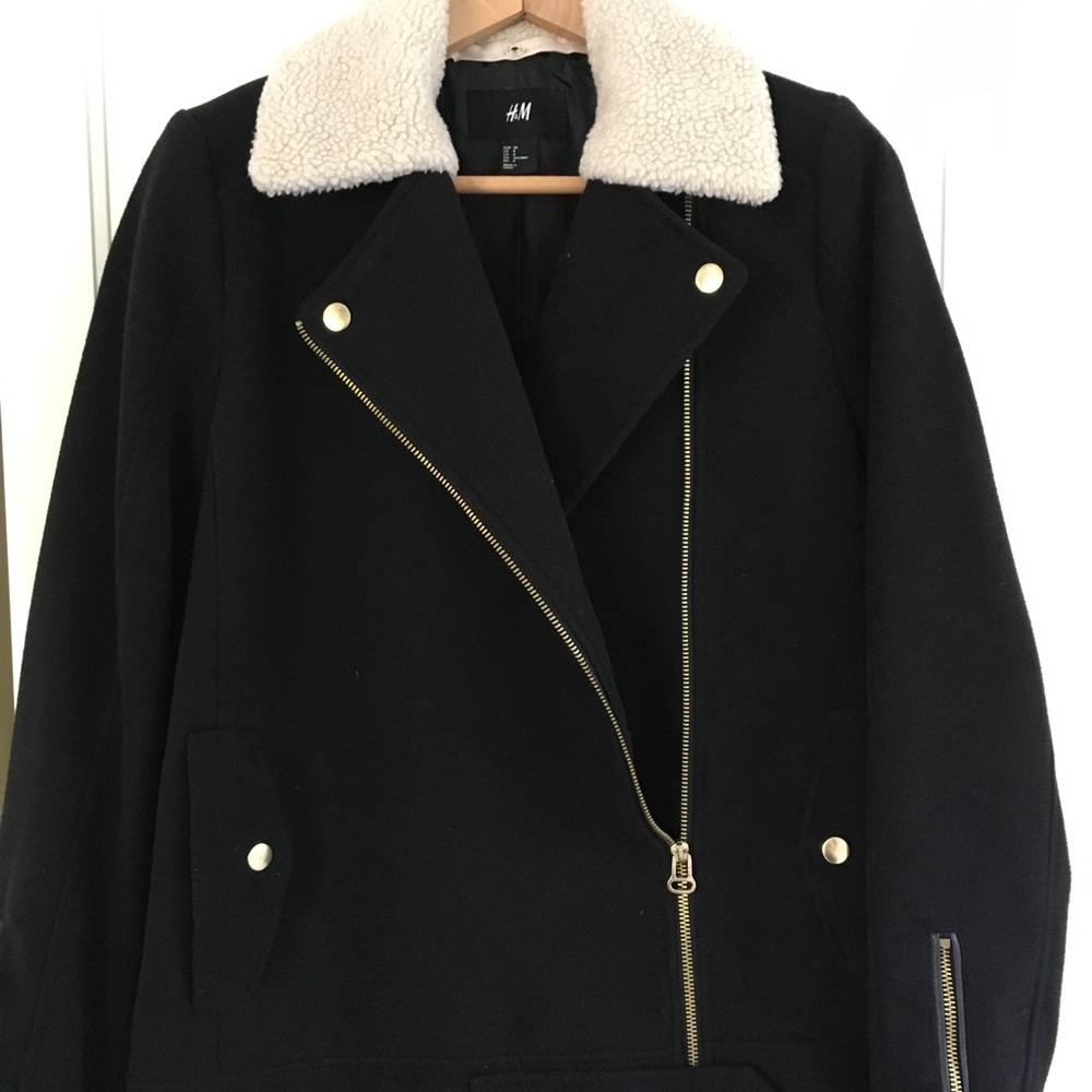H&M Wool biker jacket