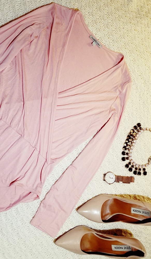 Cute long sleeve blush top