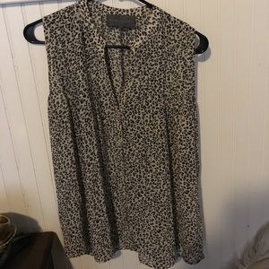 Snow leopard print swing tank