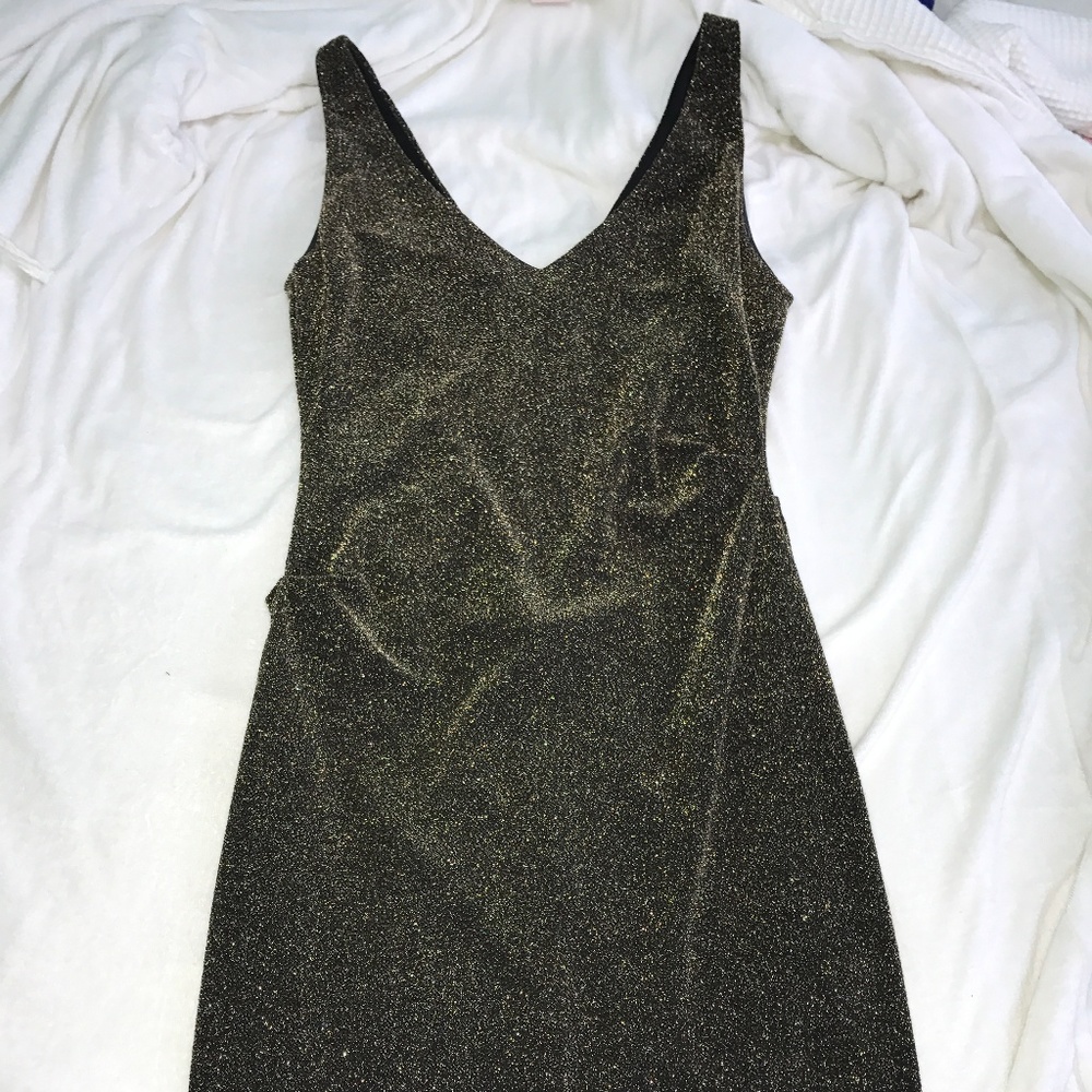 Gold and Black Dress