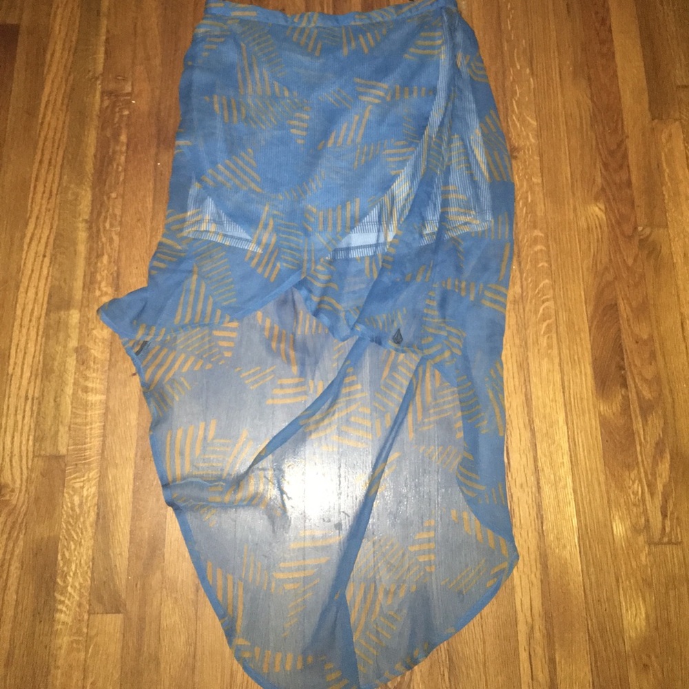 Walkham blue mash/see-through half skirt
