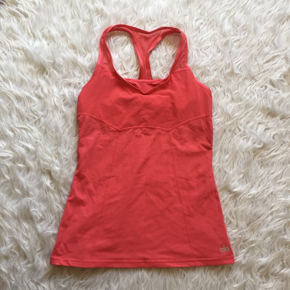 alo Orange sport top