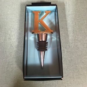 Wine Cork with Letter K