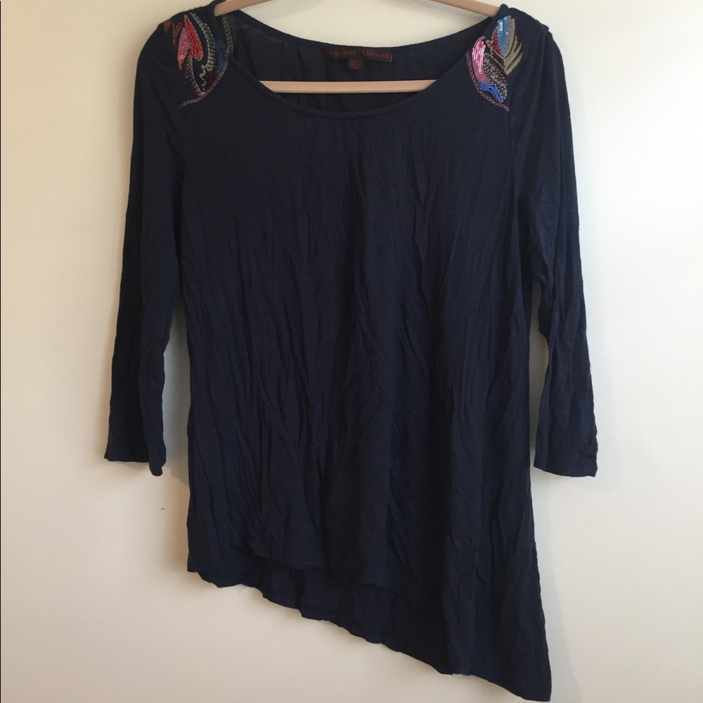 ‼️Anthropologie Asymmetrical Top
