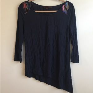 ‼️Anthropologie Asymmetrical Top