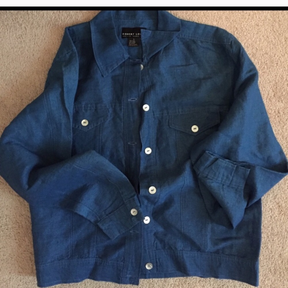 💥💥💥💥 Blue Linen Jacket