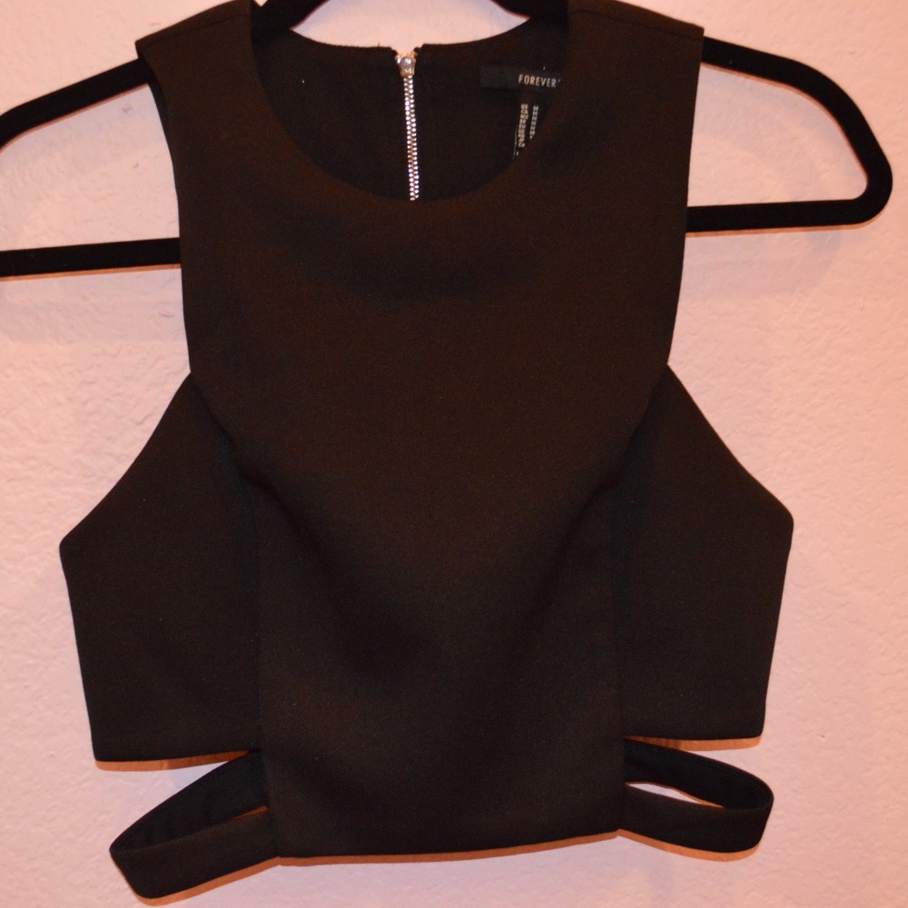 Forever 21 Crop Top with cutouts