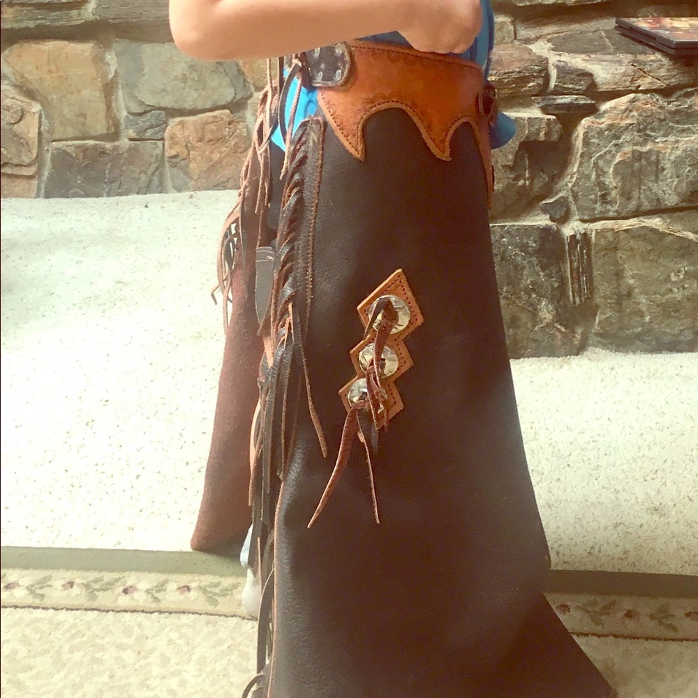 Custom Made leather cowboy chaps