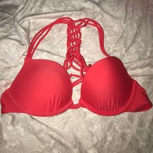 ON SALE!!! A hot red push up bathing suit top