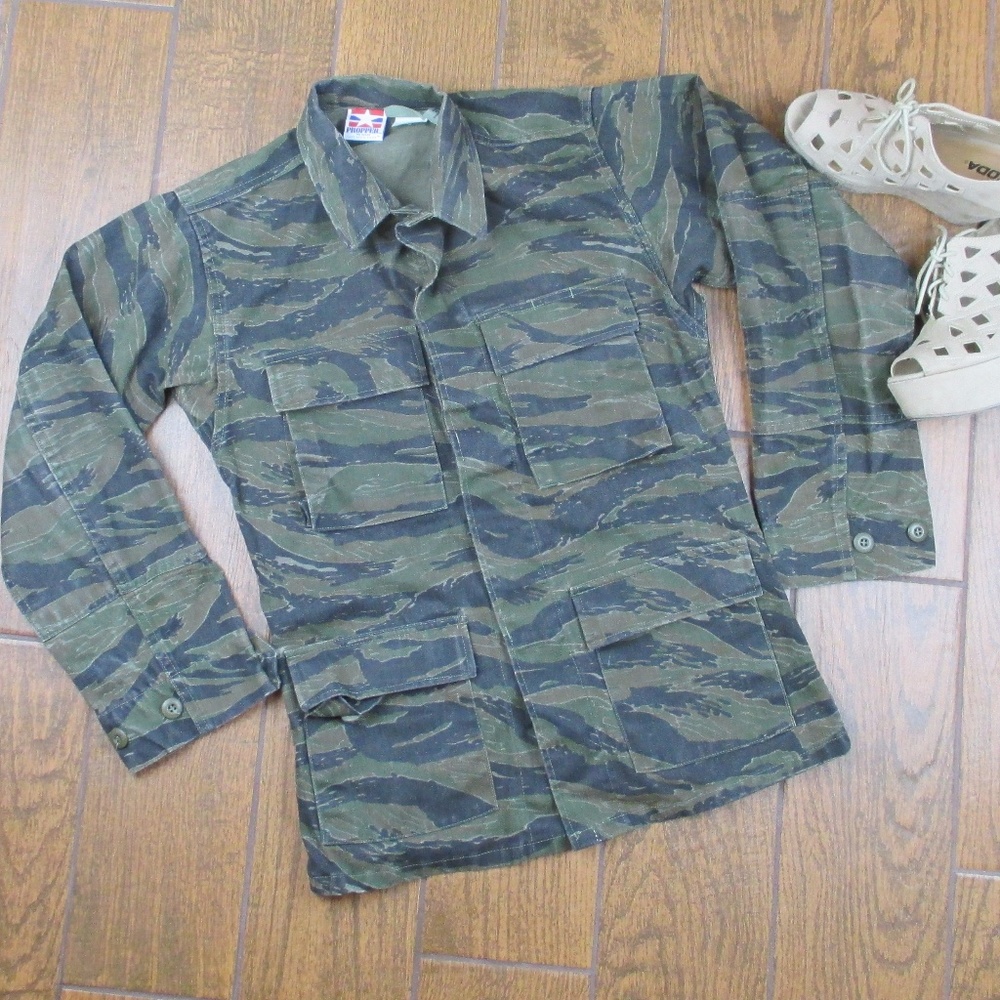 Military Utility Jacket Camo Army Propper Small