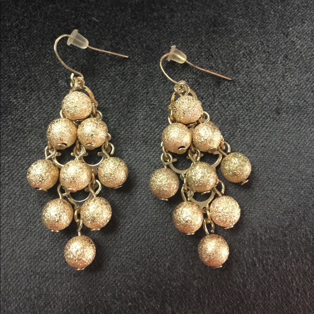 NWOT Dangly Ball Chandelier Earrings