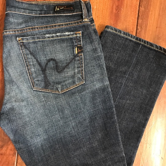 Citizens of Humanity Low Waist Cropped Jeans - Picture 1 of 3