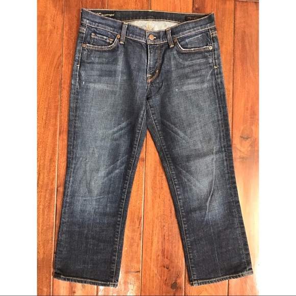 Citizens of Humanity Low Waist Cropped Jeans - Picture 2 of 3