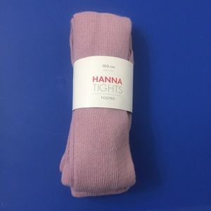 NEW Hanna Andersson Footed Tights, Wildflower, 100