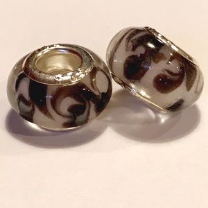 925 Sterling Silver Swirl Charm