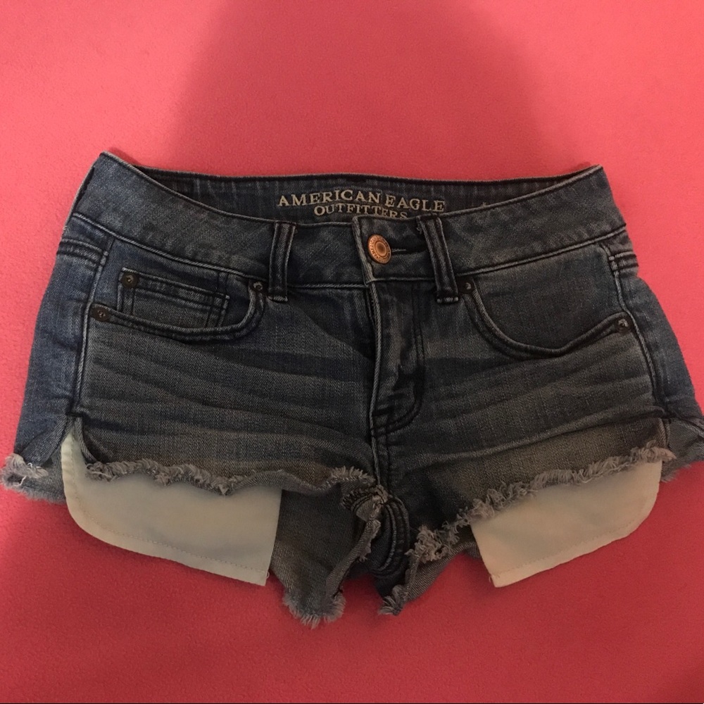 Blue jean shorts