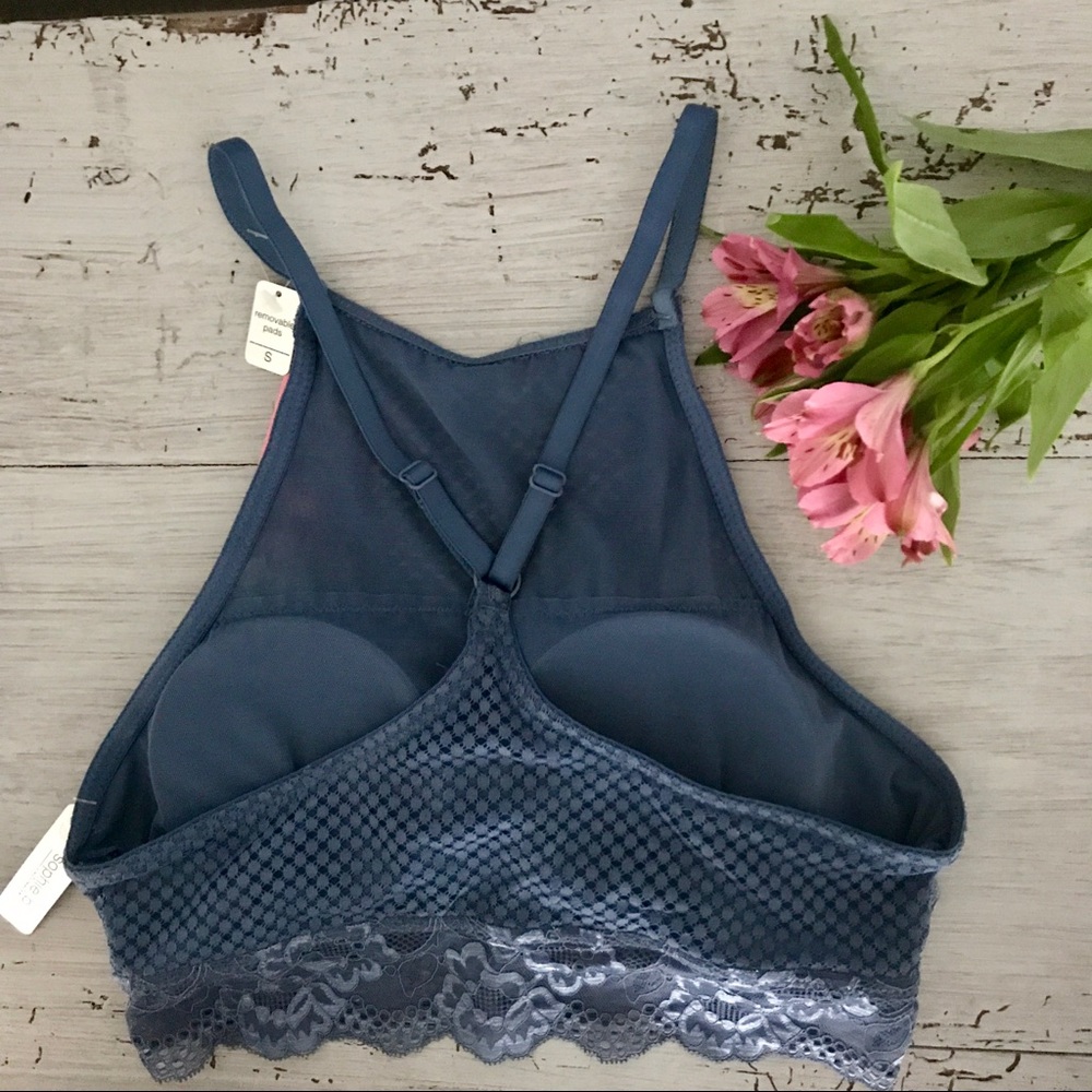 Gorgeous Blue Lace Bralette - Picture 2 of 2