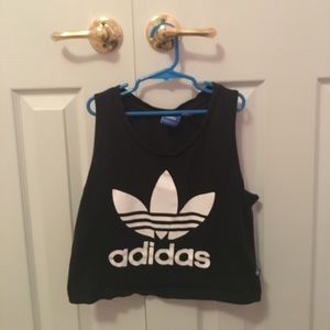 Adidas cropped workout tank