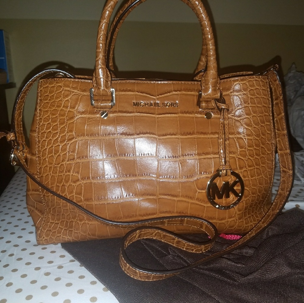 Authentic Michael Kors light brown bag