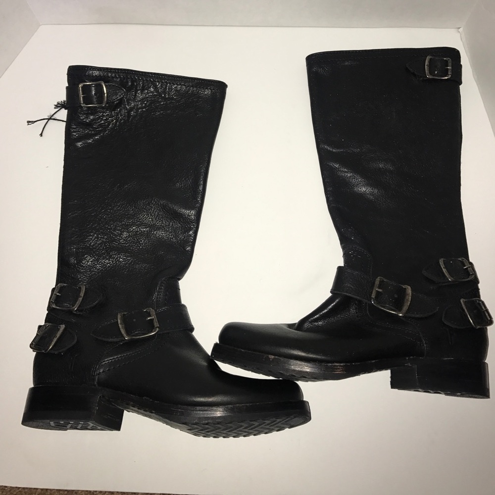 Frye Melissa Tall buckle riding boots Sz 5.5