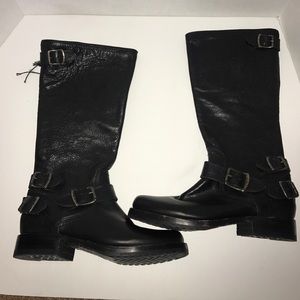 Frye Melissa Tall buckle riding boots Sz 5.5