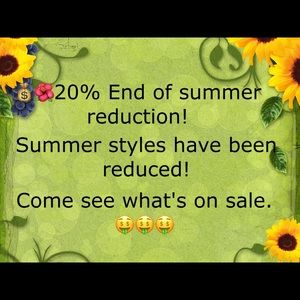 💰🌺20% End of summer reduction!