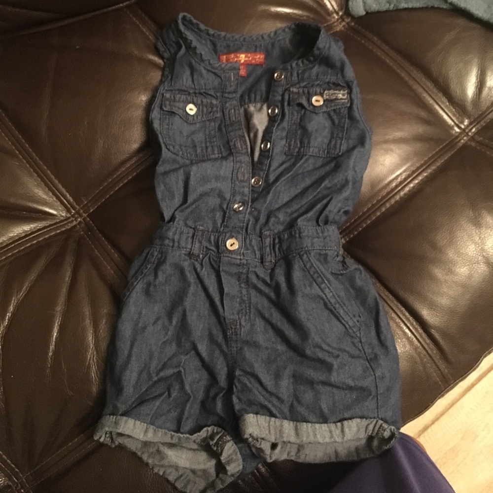 Denim romper