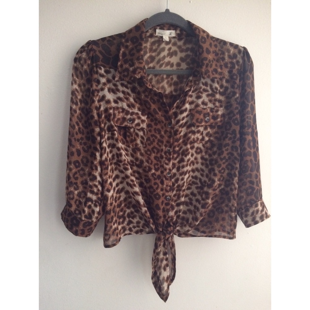 Leopard print blouse