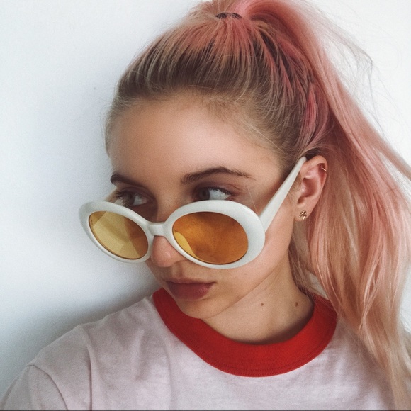 • white and yellow cobain sunnies • - Picture 3 of 4