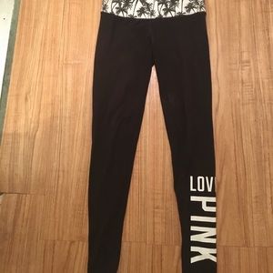 PINK yoga pants xs/tp Palm Trees