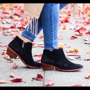 Brand New Sam Edelman 'Petty' Black Suede Bootie