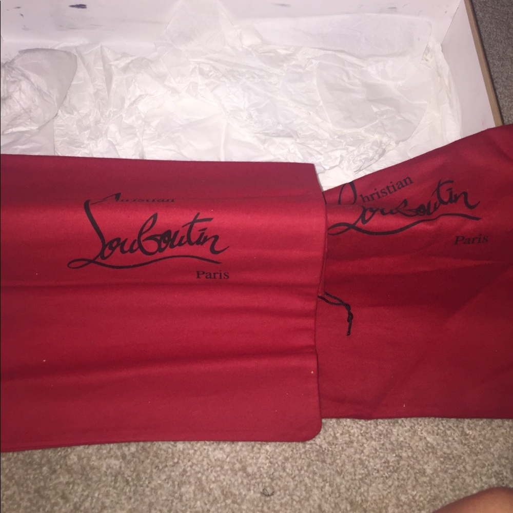 Christian Louboutin Suede Black Boots - Picture 5 of 8