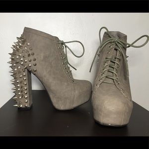 SOLD Popular Studded Ankle Grey Boots