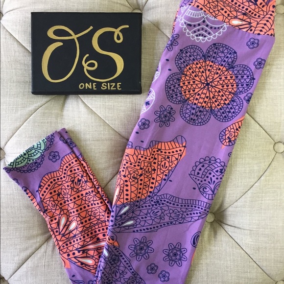 Lularoe OS leggings BNWOT butterfly leggings - Picture 1 of 2