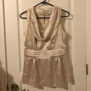 BR gold dress tank blouse size 8 nwot