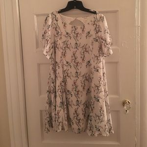 Flowy, Floral Dress with Open Back