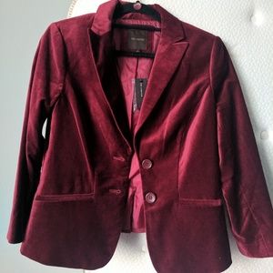Velvet blazer jacket