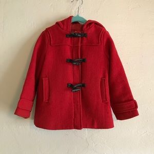 gap red wool coat