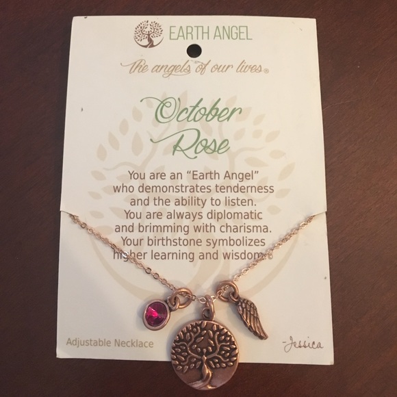 Earth Angel October Birthstone Necklace Copper - Picture 1 of 1