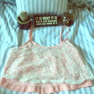 lacey crop top