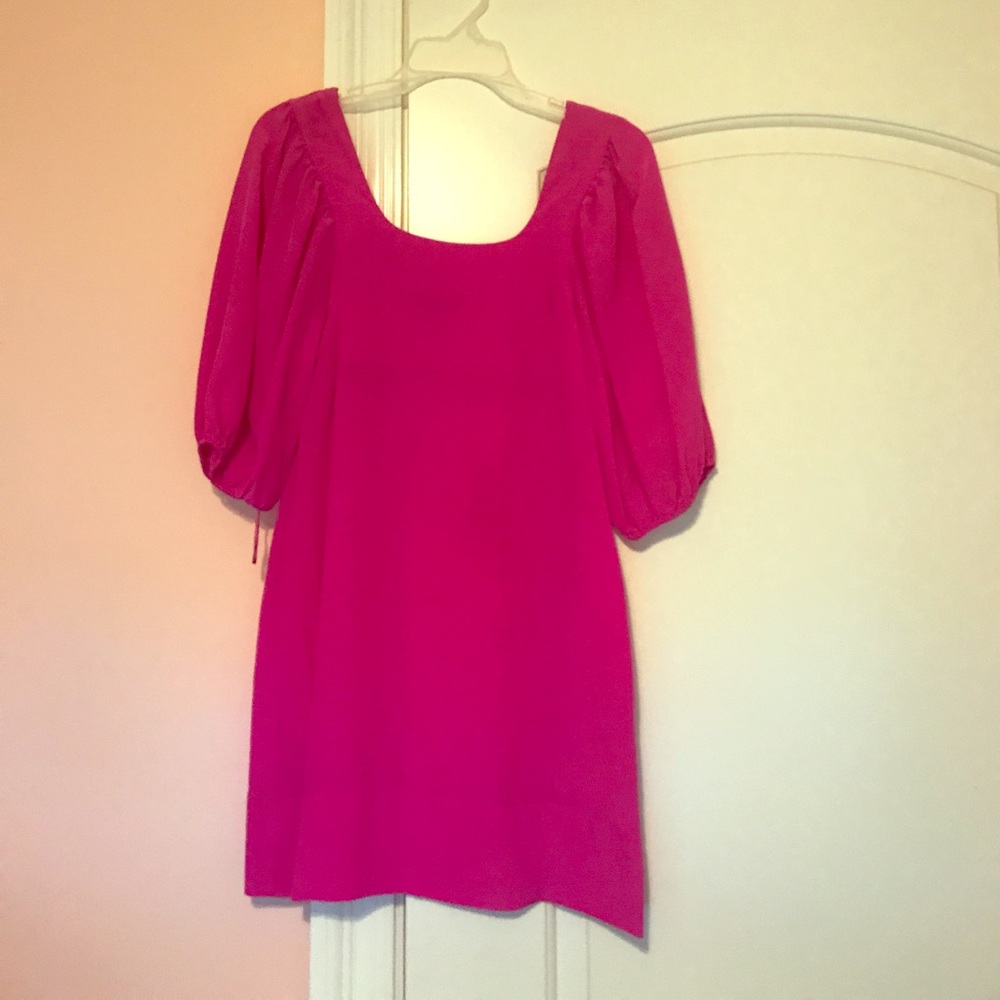 Hot pink dress