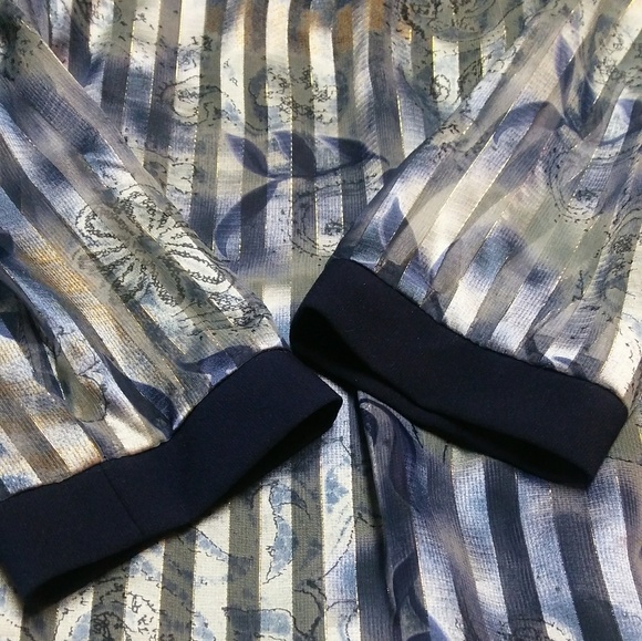 R&M RICHARD BLUE LAYERED TOP AND COVER UP WOMEN'S MP - Picture 3 of 7