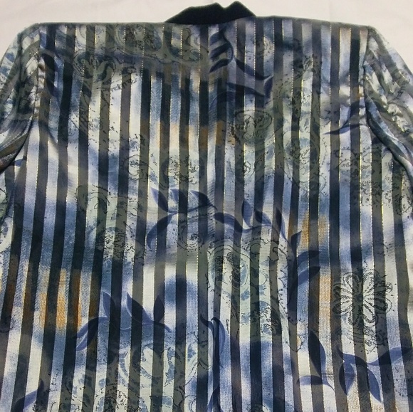 R&M RICHARD BLUE LAYERED TOP AND COVER UP WOMEN'S MP - Picture 2 of 7